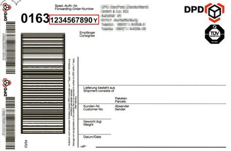 dpd germany paketnummer liste.